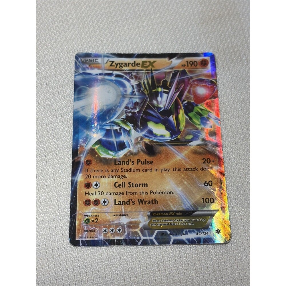 Pokémon Zygarde EX 54/124 Fates Collide Ultra Rare Holo Card NM